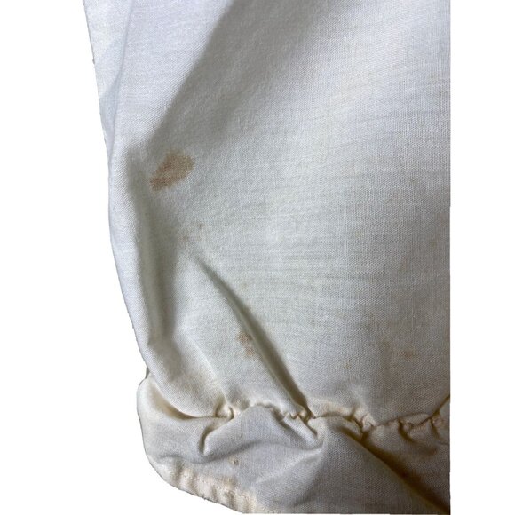 Vintage handmade white bloomers pantaloone size 4T with 16” waist DISTRESSED - Picture 4 of 11